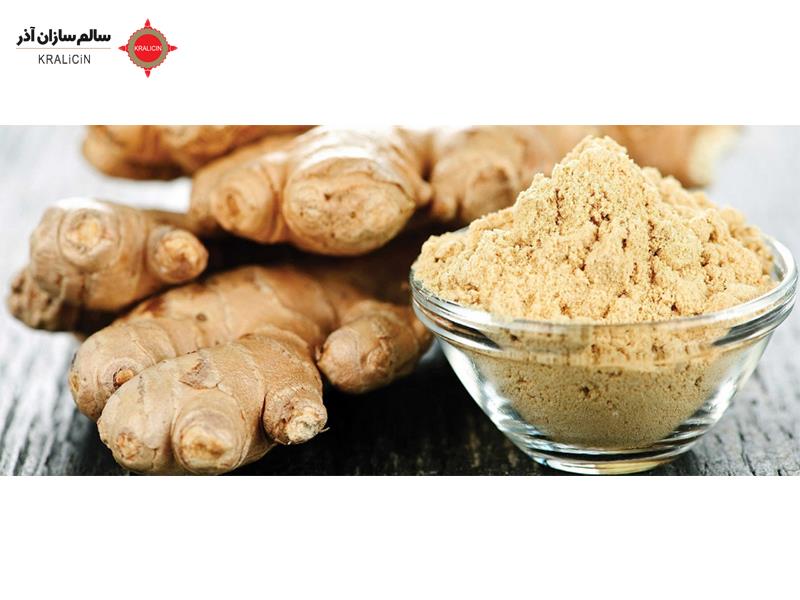 پودر زنجبیل، به صورت پودری خشک شده از ریشه زنجبیل به دست می‌آید و به دلیل خواص دارویی و طعم و مزه خوبی که دارد، در آشپزی به عنوان ادویه و چاشنی در غذاهای مختلف استفاده می‌شود. این پودر در تهیه چای زنجبیل، شیرینی‌ها، شربت‌ها، مرباها، خورشت‌ها، سس‌ها، غذاهای دریایی، گوشت و مرغ و ... کاربرد دارد.